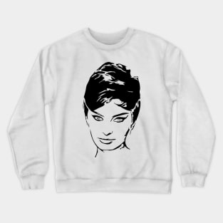 Sophia Loren Stencil Artwork Crewneck Sweatshirt